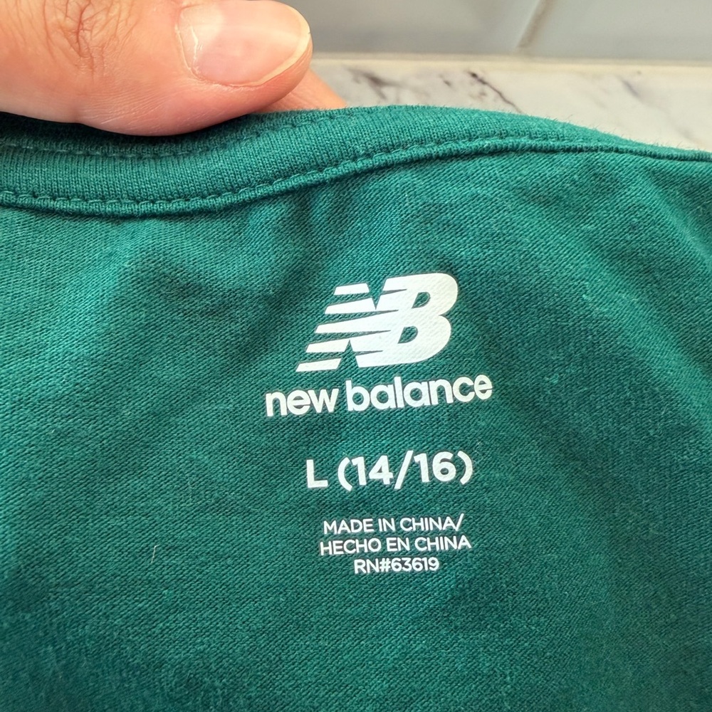 New Balance Boys Teal Short Sleeve Tee - Picture 4 of 4